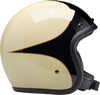 BILTWELL Bonanza Helmet - Gloss Vintage White/Black Scallop - Large 1001-559-204