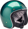 BILTWELL Bonanza Helmet - Metallic Catalina Green - Large 1001-358-204