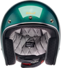 BILTWELL Bonanza Helmet - Metallic Catalina Green - Large 1001-358-204