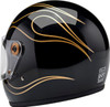  BILTWELL Gringo S Helmet - Gloss Black Flames - 2XL 1003-567-506 