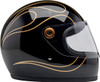  BILTWELL Gringo S Helmet - Gloss Black Flames - 2XL 1003-567-506 