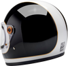 BILTWELL Gringo S Helmet - Gloss White/Black Tracker - Medium 1003-566-503