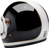  BILTWELL Gringo S Helmet - Gloss White/Black Tracker - XS 1003-566-501 