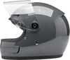 BILTWELL Gringo SV Helmet - Gloss Storm Gray - Large 1006-109-504