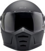  BILTWELL Lane Splitter Helmet - Flat Black - Large 1004-201-504 