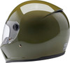  BILTWELL Lane Splitter Helmet - Gloss Olive Green - XL 1004-154-505 