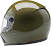 BILTWELL Lane Splitter Helmet - Gloss Olive Green - Medium 1004-154-503