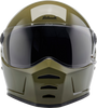 BILTWELL Lane Splitter Helmet - Gloss Olive Green - Medium 1004-154-503