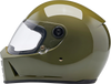 BILTWELL Lane Splitter Helmet - Gloss Olive Green - Medium 1004-154-503