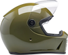 BILTWELL Lane Splitter Helmet - Gloss Olive Green - Medium 1004-154-503
