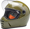 BILTWELL Lane Splitter Helmet - Gloss Olive Green - Small 1004-154-502 