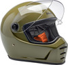  BILTWELL Lane Splitter Helmet - Gloss Olive Green - Small 1004-154-502 