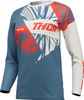  THOR Women's Sector Split Jersey - Blue Steel/Vintage White - XS 2911-0294 