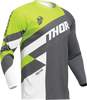 THOR Sector Checker Jersey - Gray/Acid - Small 2910-7594