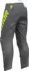  THOR Youth Sector Checker Pants - Gray/Acid - US 20 2903-2434 