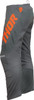  THOR Youth Sector Checker Pants - Charcoal/Orange - US 28 2903-2432 