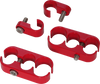 SHOW CHROME Hose Clamp Set - Slingshot 44-101RED