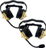  NAVATLAS Intercom/Radio and Headset Kit - 2-Seat - Beige NI2RBHBE2 
