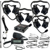  NAVATLAS Intercom/Radio and Headset Kit - 4-Seat - Black NIRBHBK4 