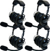  NAVATLAS Intercom/Radio and Headset Kit - 4-Seat - Black NIROHBK4 