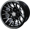 MOOSE UTILITY Wheel - 24X - Rear - Black - 12x8 - 4/156 - 4+4 24128156GBMF4