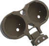  LA CHOPPERS Gauge Mount - Dual - Bronze - Dyna LA-7397-02Z 