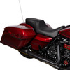  DRAG SPECIALTIES Predator 2-Up Seat - Vinyl - Black - Smooth - w/o Backrest - FLH '08-'23 0801-1487 