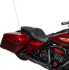 DRAG SPECIALTIES Freedom Seat - Vinyl - Double Diamond Silver Stitch - FLH '09-'23 0801-1482
