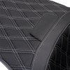  DRAG SPECIALTIES Freedom Seat - Vinyl - Double Diamond Silver Stitch - FLH '09-'23 0801-1482 