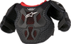 ALPINESTARS Youth Bionic Action Kickstart Chest Guard - Black/Red - 7/9 6740624-13-7/9