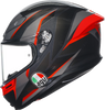 AGV K6 S Helmet - Slashcut - Black/Gray/Red - XL 2118395002014XL