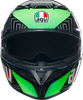 AGV K3 Helmet - Kamaleon - Black/Red/Green - Medium 2118381004013M