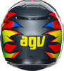  AGV K3 Helmet - Birdy 2.0 - Gray/Yellow/Red - Medium 2118381004012M 