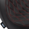 DRAG SPECIALTIES Predator Seat - Double Diamond w/ Red Sitching - Vinyl - FLSB/FXLR '18-'23 0802-1519 DRAG SPECIALTIES Predator Seat - Double Diamond w/ Red Sitching - Vinyl - FLSB/FXLR '18-'23 0802-1519