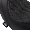 DRAG SPECIALTIES Predator Seat - Double Diamond w/ Black Sitching - Vinyl - FLSB/FXLR '18-'23 0802-1517 DRAG SPECIALTIES Predator Seat - Double Diamond w/ Black Sitching - Vinyl - FLSB/FXLR '18-'23 0802-1517