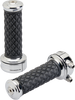 BILTWELL Grips - Alumicore - Custom - Chrome 6606-105-01