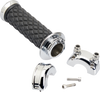 BILTWELL Grips - Alumicore - Custom - Chrome 6606-105-01