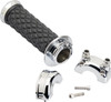  BILTWELL Grips - Alumicore - Custom - Chrome 6606-105-01 