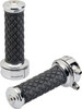  BILTWELL Grips - Alumicore - Custom - Chrome 6606-105-01 