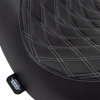 DRAG SPECIALTIES Solo Seat - Double Diamond - Silver Stitching - FL/FX '18-'23 0802-1514