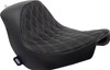  DRAG SPECIALTIES Solo Seat - Double Diamond - Silver Stitching - FL/FX '18-'23 0802-1514 