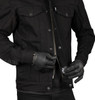  THRASHIN SUPPLY CO. Highway v2 Denim Riding Jacket - Black - Large TMJ-10-10 