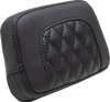 MUSTANG Squareback Sissy Bar Pad - Black - Diamond Stitch - Chief '22-'23 88206