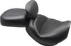  MUSTANG Wide Touring Solo Seat - Black - Plain - with Driver Backrest - C90T '15-'19 89206 