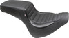  MUSTANG Squareback Seat - Black - Tuck-n-Roll - Fat Bob '18-'23 76005 