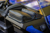  SHOW CHROME Kaliber Dash Pouch - Black with Blue Stitching H44-4BLUE 
