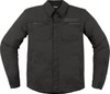  ICON Upstate Canvas CE Jacket - Black - Large 2820-6237 