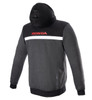  ALPINESTARS Honda Chrome Street Hoodie - Black/Gray/Red - 2XL 4201323-1908-2X 