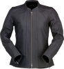 Z1R Women's Matchlock Leather Jacket - Black - XS 2813-1025