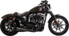 VANCE & HINES Upsweep 2-into-1 Exhaust System - Stainless Steel - Black 47627